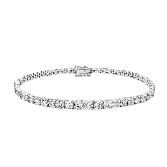 5cts Round cut Graduating Tennis bracelet