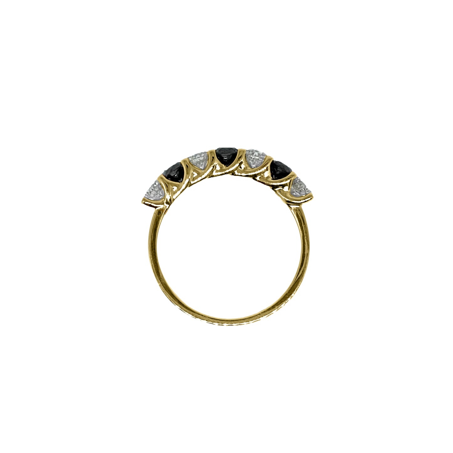 1cts 7-stone Round cut ring
