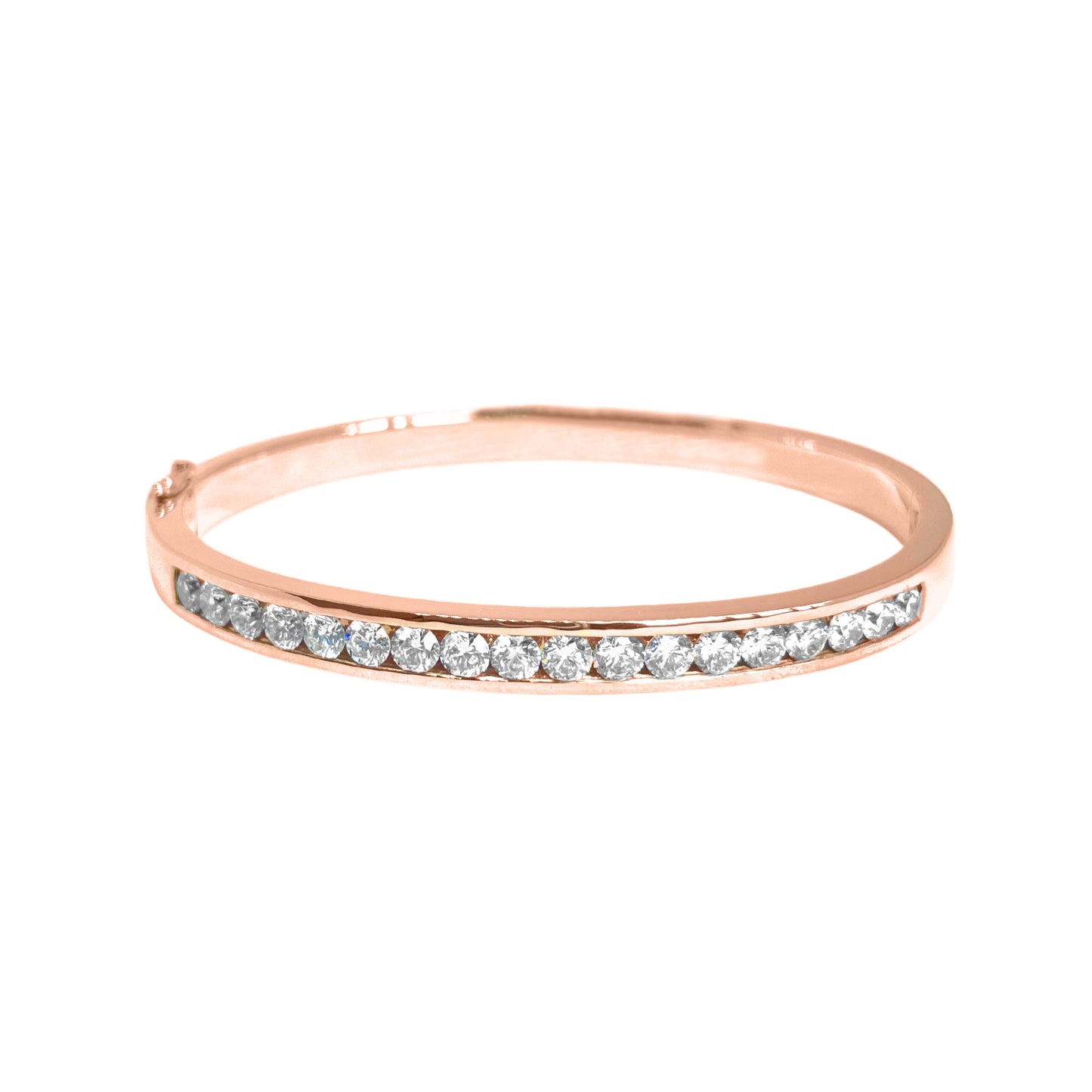 2.70cts Round cut Channel bangle