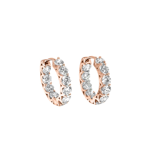 2cts In & Out Hoop earrings