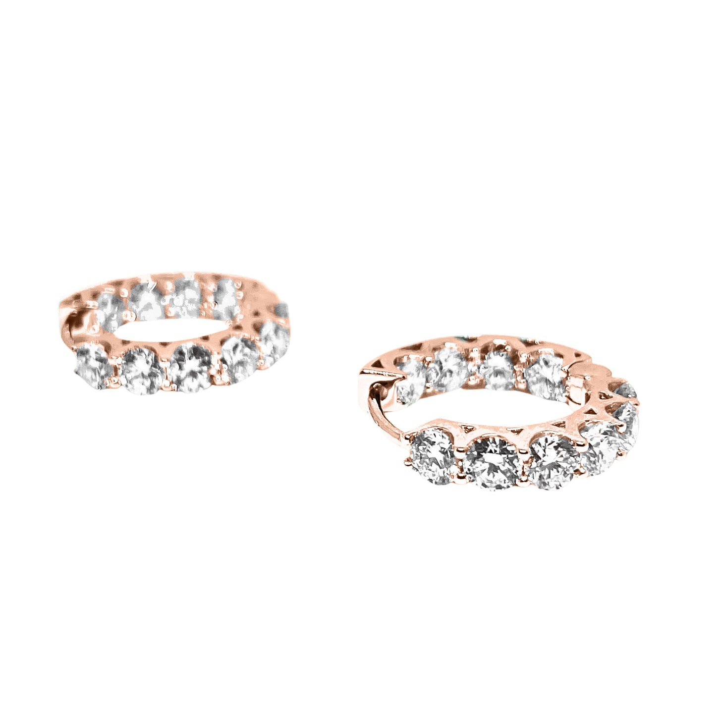 2cts In & Out Hoop earrings