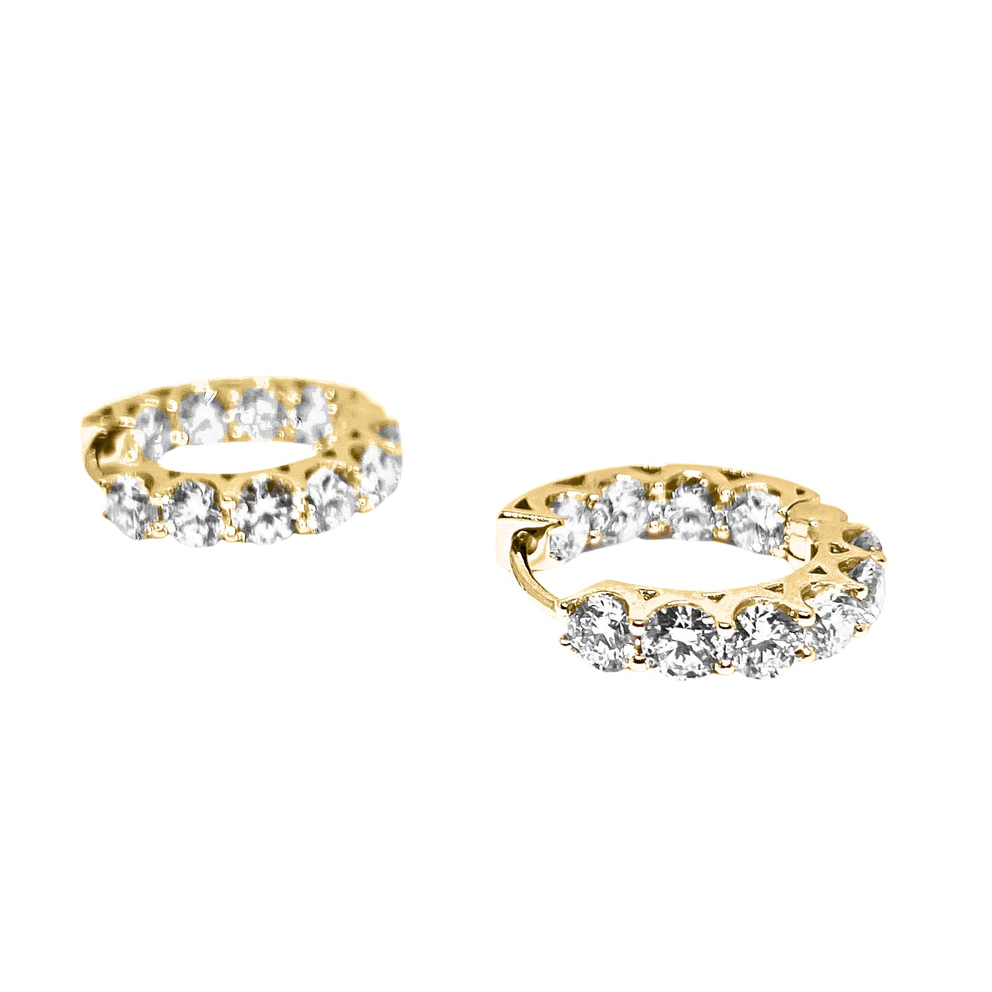 2cts In & Out Hoop earrings
