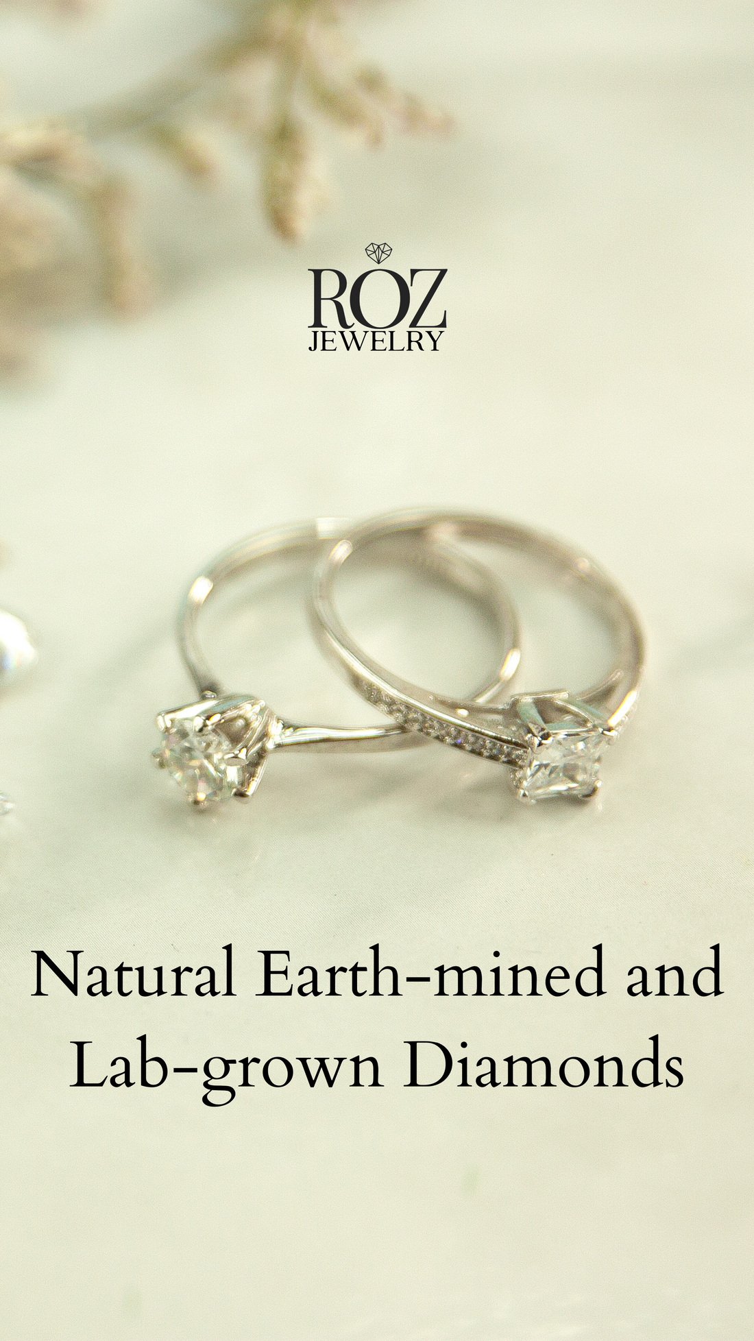 Natural Earth-mined and Lab-grown diamonds