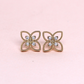 0.38cts Round cut Lab-grown Flower Stud earrings