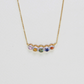 1.03cts Multi-colored Sapphire necklace