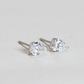 1.06cts  Pear cut Lab-grown Solitaire earrings