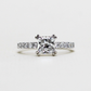 1.21cts Princess cut half eternity Pavé