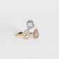 1.30cts Rosecut trio ring