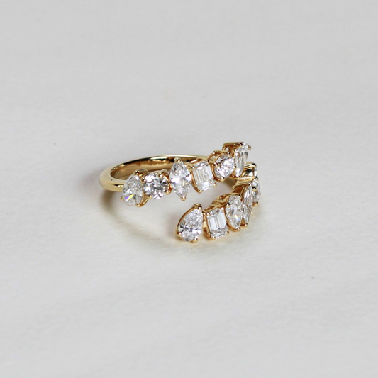 2.05cts Multishape Lab-grown modified ring
