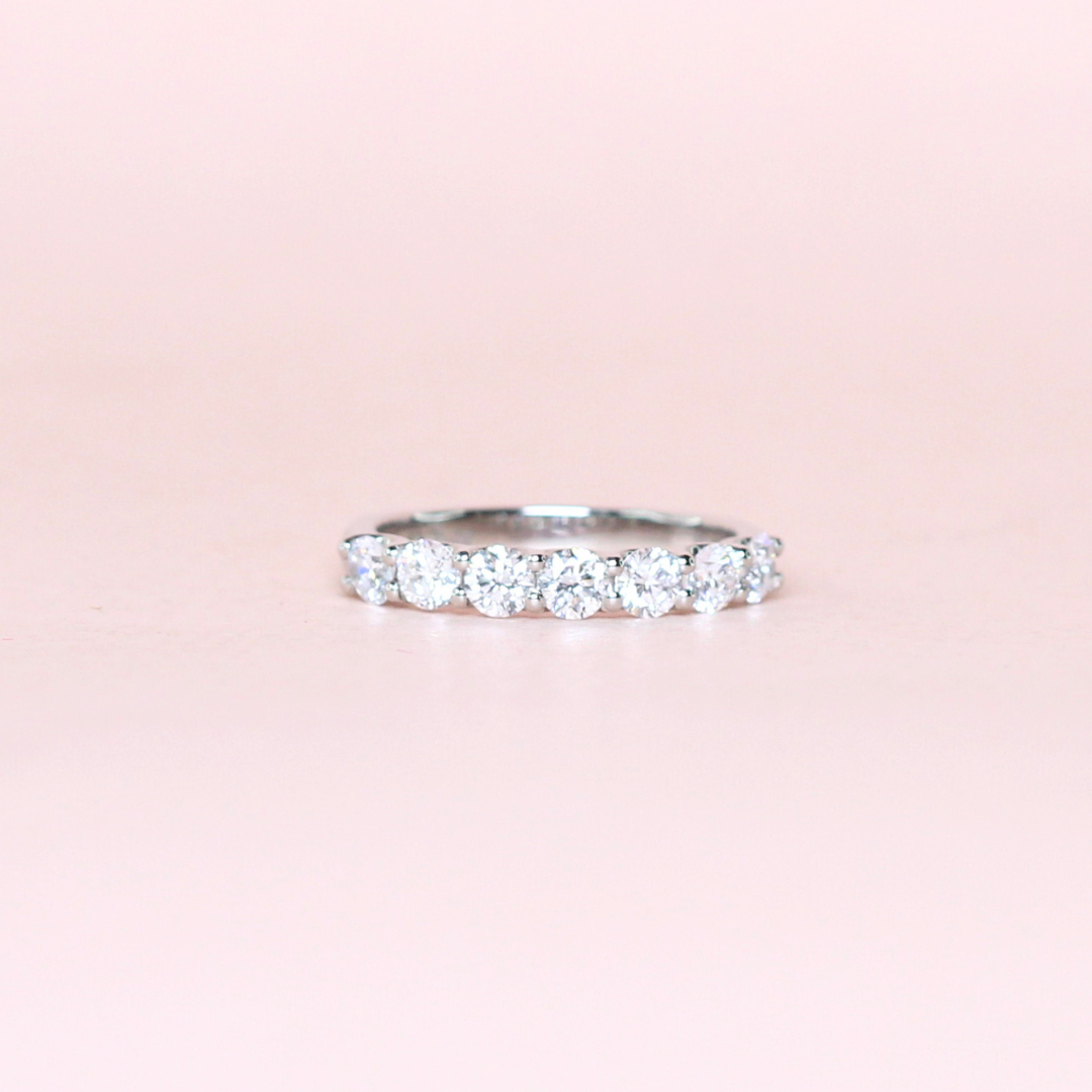 .70cts 7-stone Round cut lab-grown ring