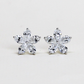 1.80cts Pear cut lab-grown Flower stud earrings