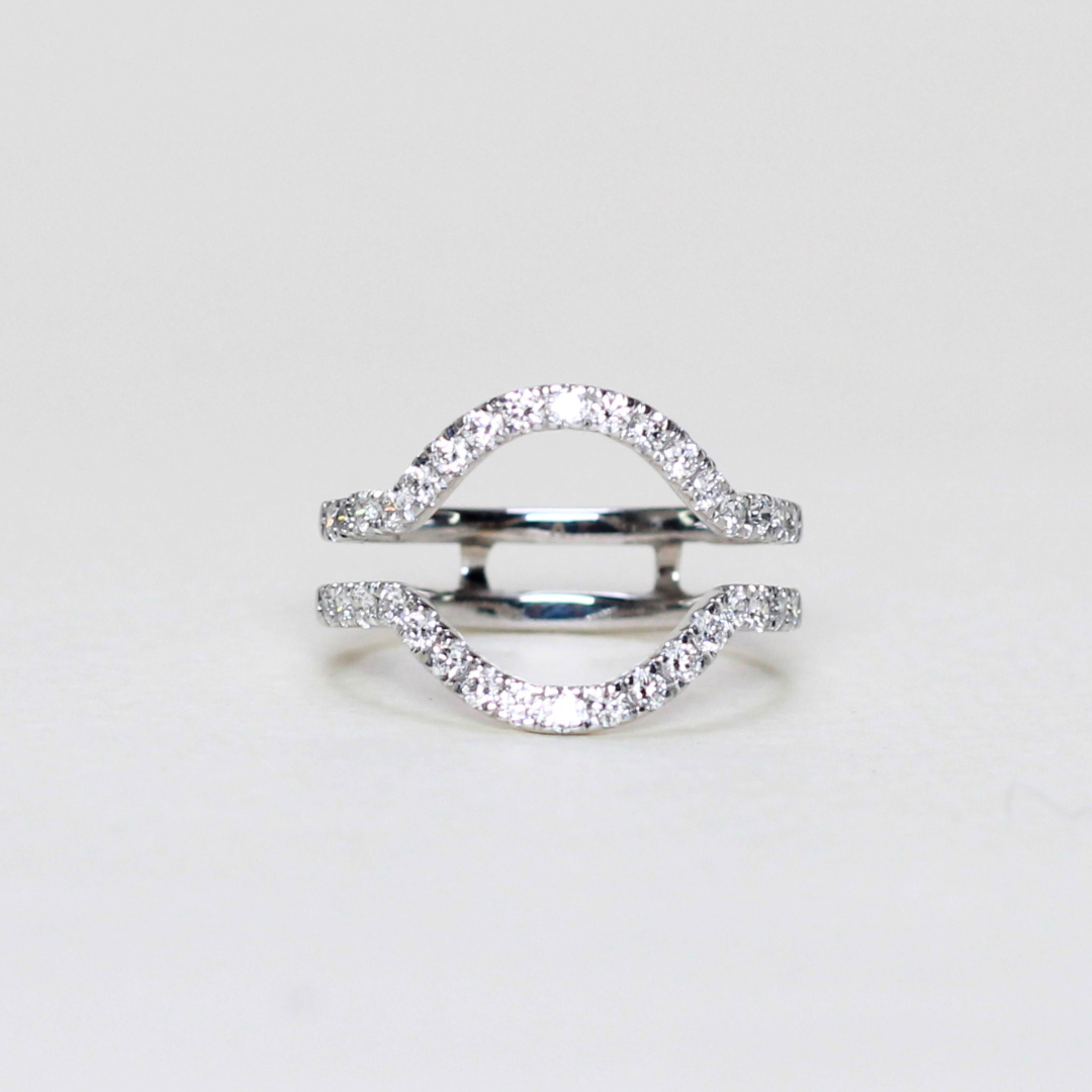.40cts Half eternity jacket ring