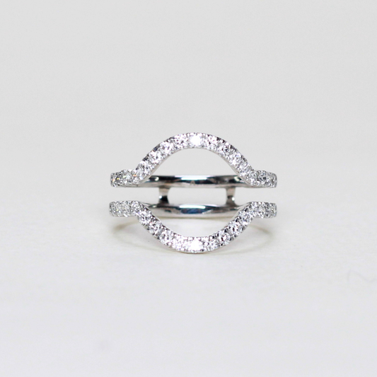 .40cts Half eternity jacket ring