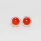 1.87ct Carnelian stud earrings