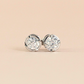 .61ct Bezel-set stud Diamond earrings