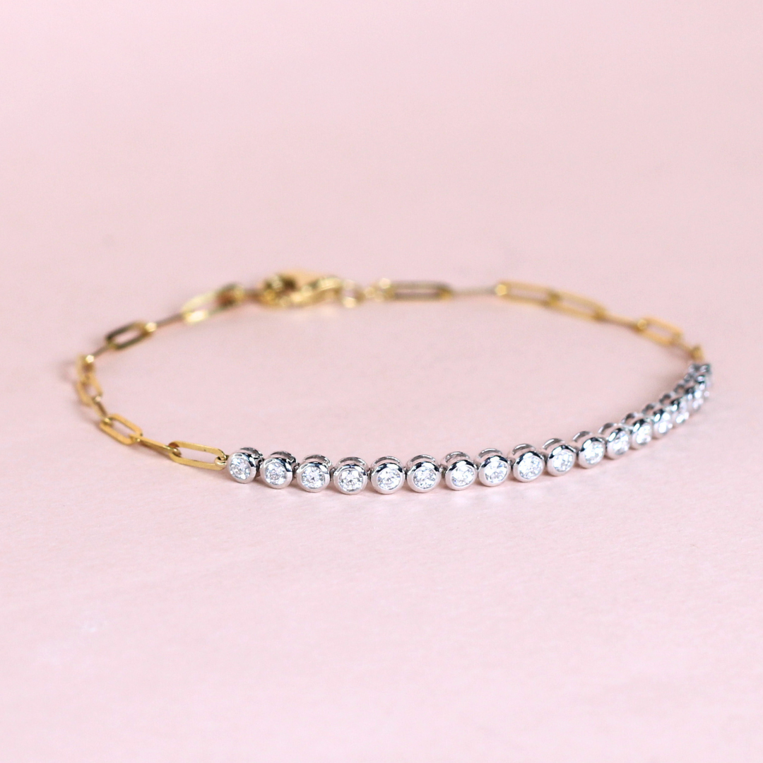 .48cts Round cut link bracelet