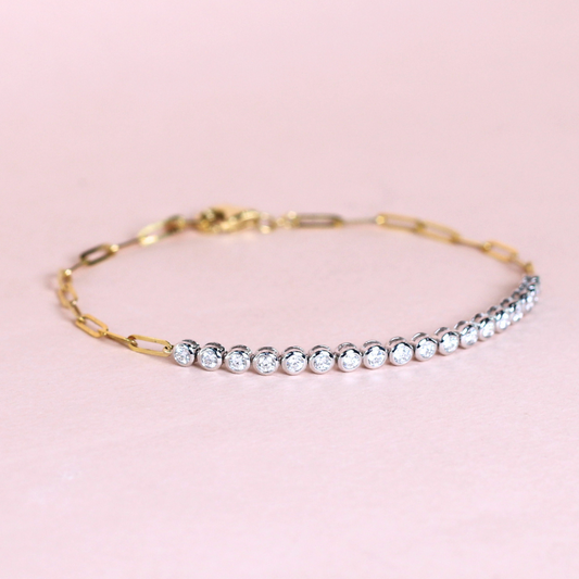 .48cts Round cut link bracelet