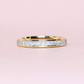 .52cts Princess cut Half Eternity Two-toned ring