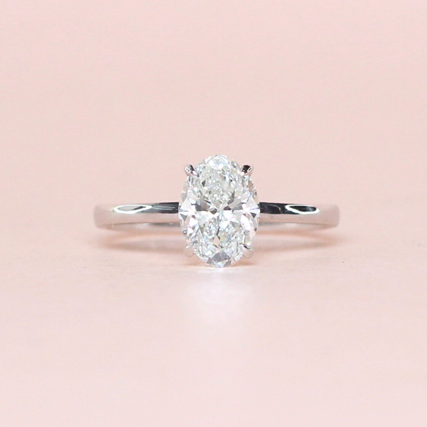 1.20ct Oval cut Brilliant Solitaire ring