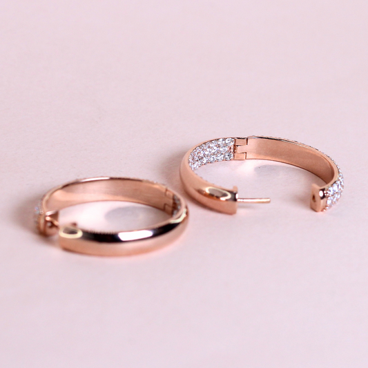 5.137cts Two-way In & Out Lab-grown Hoop earrings