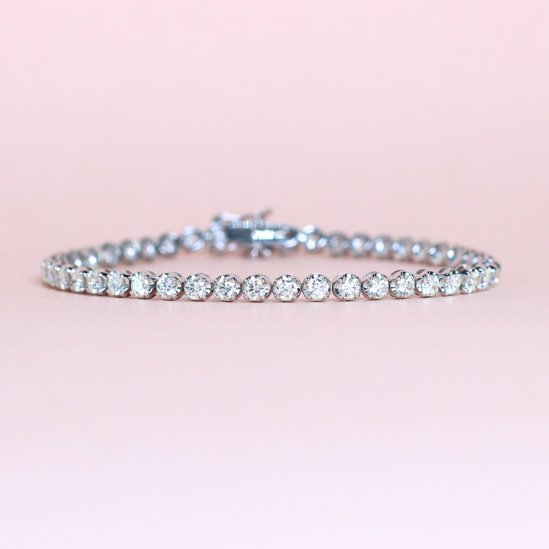 3.73cts Round cut Tennis bracelet