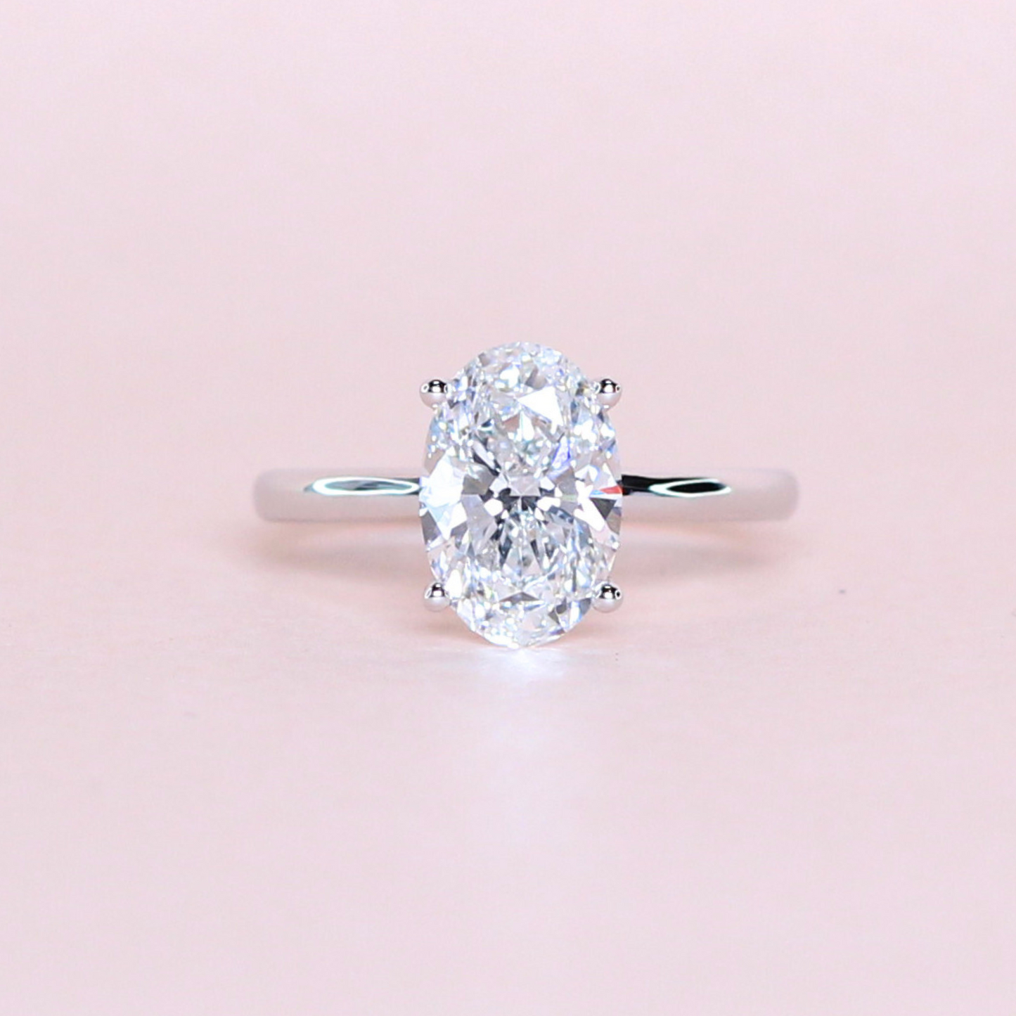 1.90ct Oval Lab-grown solitaire ring