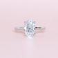 1.90ct Oval Lab-grown solitaire ring