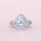 .32cts Pear illusion ring