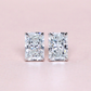 6.10cts Radiant cut Lab-grown Stud earrings