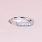 .50cts Round cut Half Eternity ring