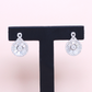 2.16cts Round illusion earrings