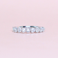 9-stone Heart Half eternity ring