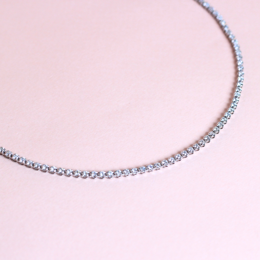 3cts Natural Diamonds Tennis Necklace