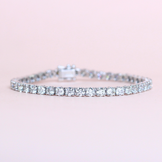 6.47cts Platinum Tennis bracelet