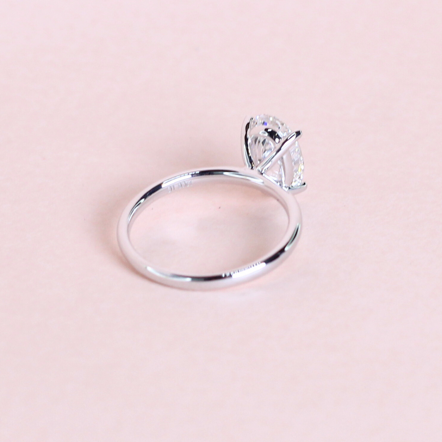 1.90ct Oval Lab-grown solitaire ring