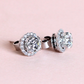 2.32cts Round cut stud earrings with detachable halo