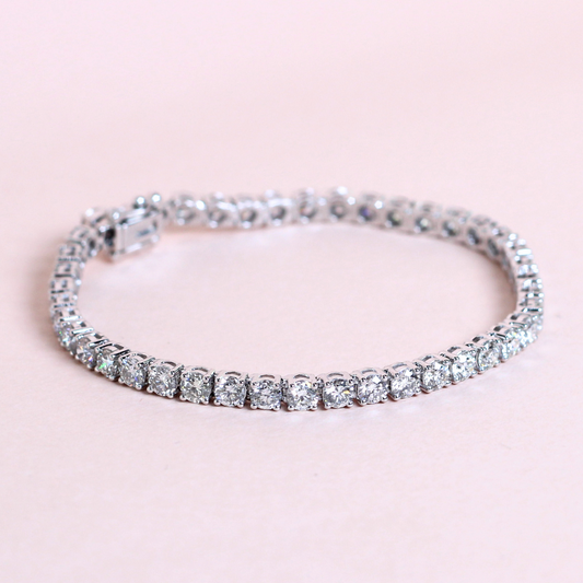 6.47cts Platinum Tennis bracelet