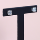 4.09cts Asscher cut Lab-grown Stud earrings