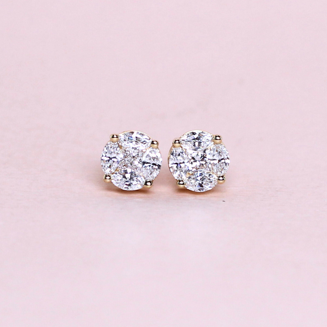 .71cts First Generation Lab-grown Stud earrings