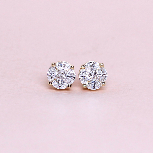 .71cts First Generation Lab-grown Stud earrings