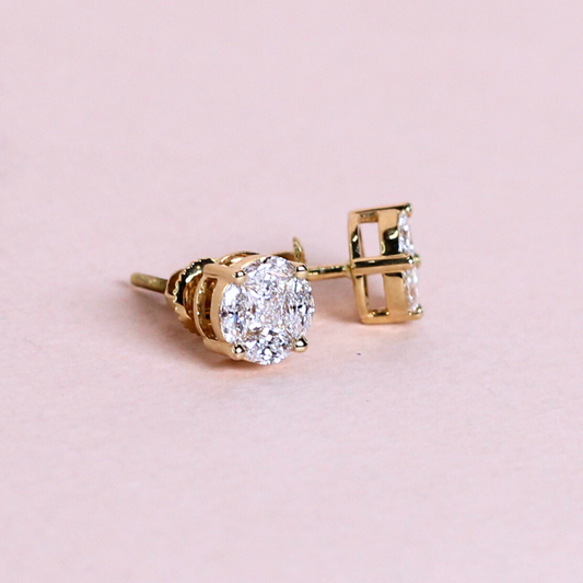 .71cts First Generation Lab-grown Stud earrings