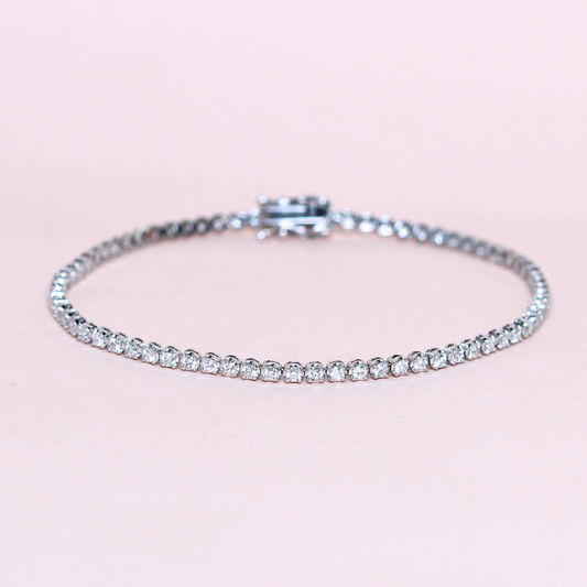 1.28cts Round Prong Tennis Bracelet