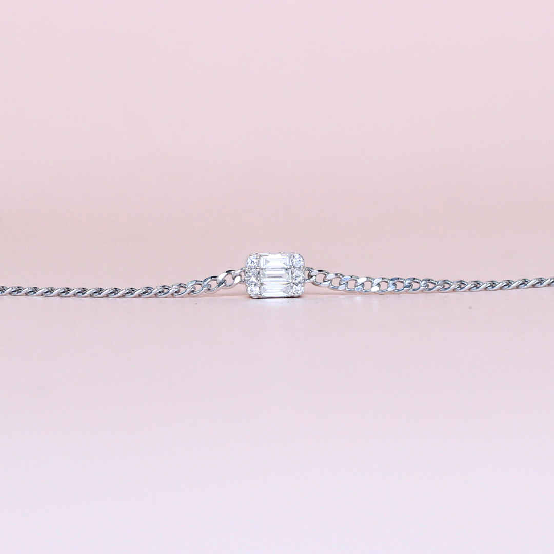 .14cts Emerald Illusion bracelet