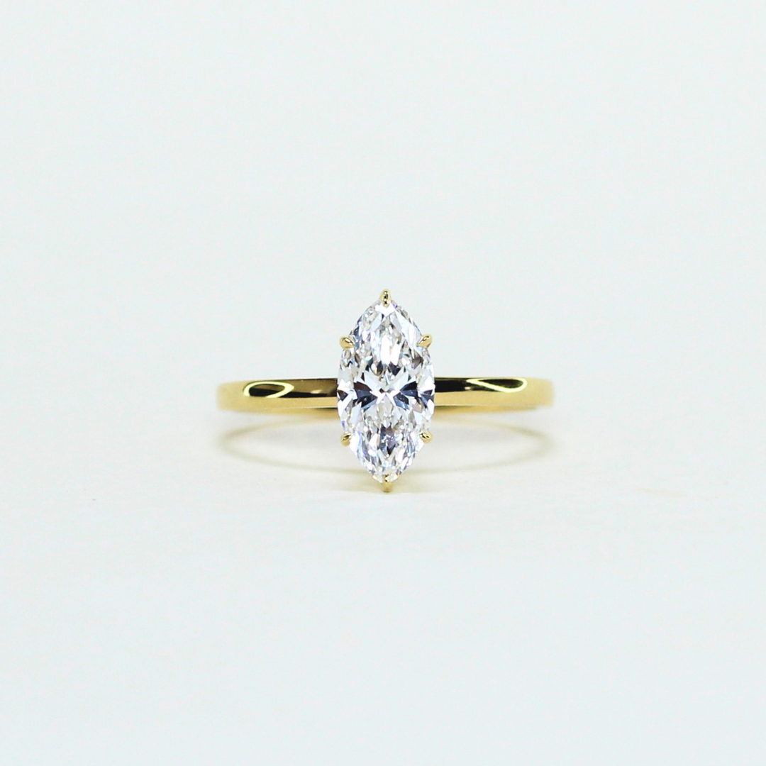 1ct Marquise Solitaire Lab-grown ring