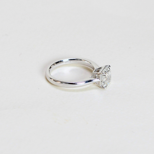 2.08cts Asscher lab-grown ring