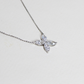 2.20cts Marquise cut flower Lab-grown necklace