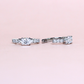 2.24cts Oval cut Lab-grown pavé Huggie earrings
