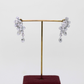 2.36cts Pear Illusion Crawler earrings