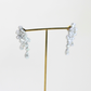 2.36cts Pear Illusion Crawler earrings
