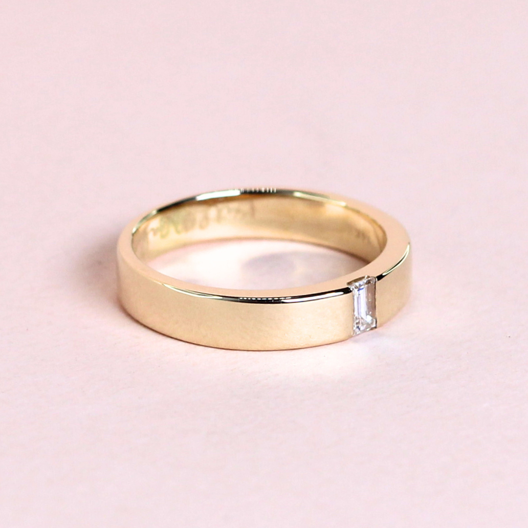 .15ct Baguette cut Male ring